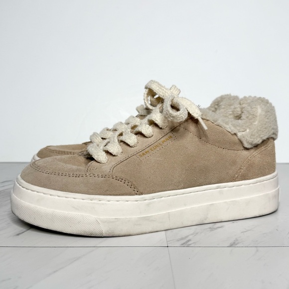 Sam Edelman Wess Cozy Faux Fur Platform Sneaker 7M - Picture 1 of 14